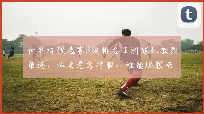 世界杯预选赛B组排名亚洲球队激烈角逐，排名悬念待解，谁能脱颖而出